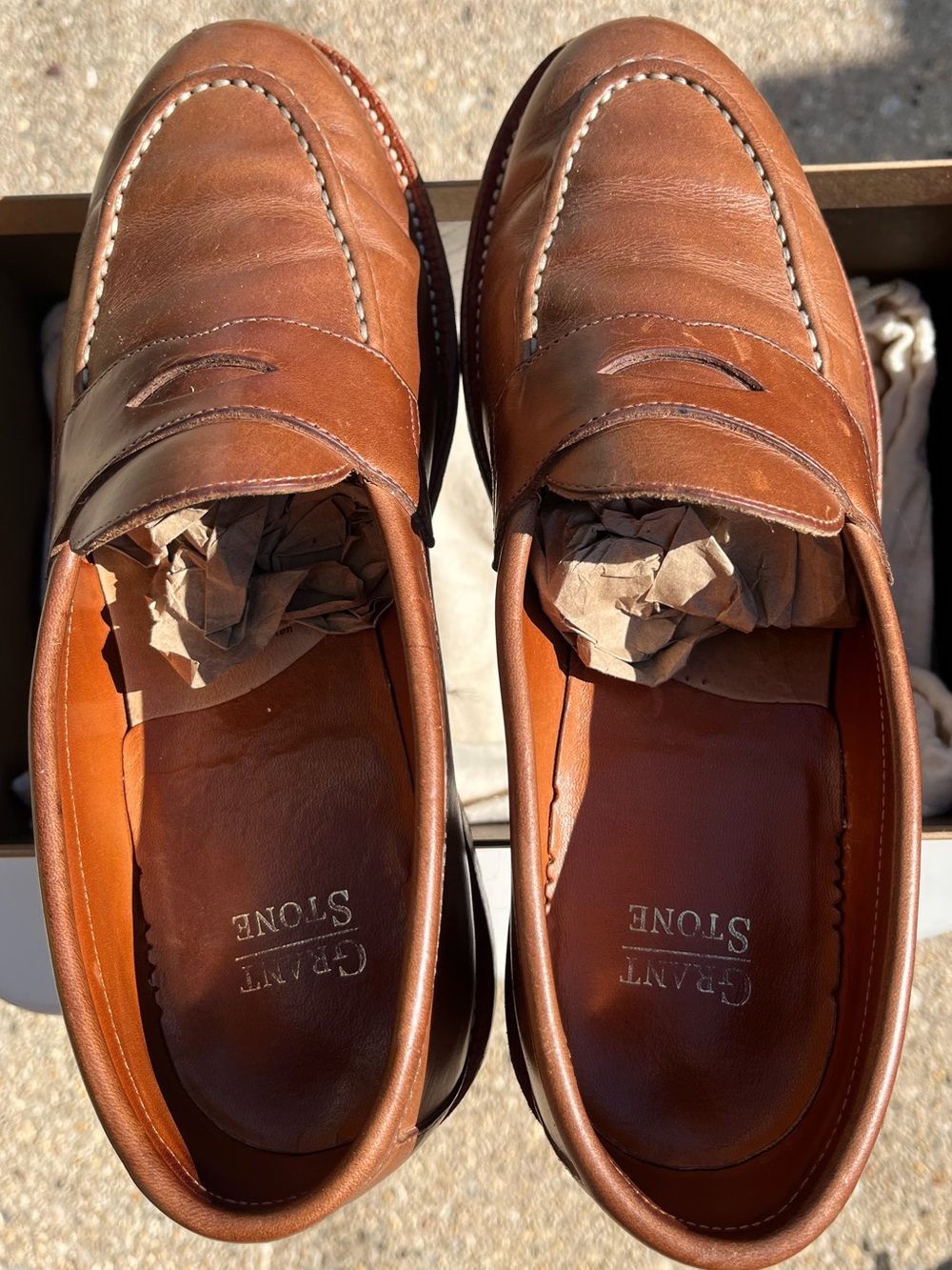 Grant Stone Men’s loafers in Dune CXL or Natural color - Picture 3 of 10